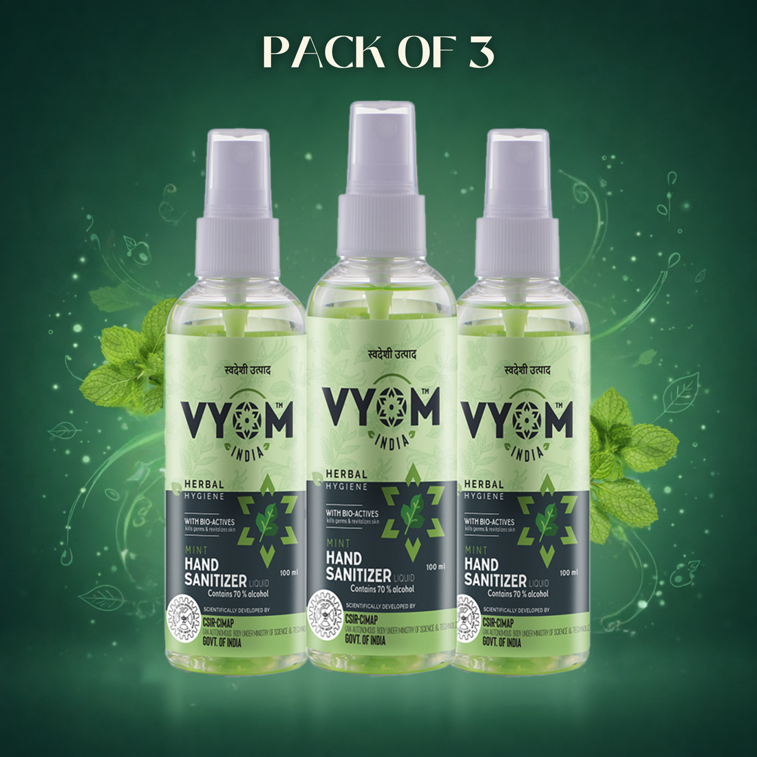 Herbal Hygiene Mint Liquid Sanitizer Spray