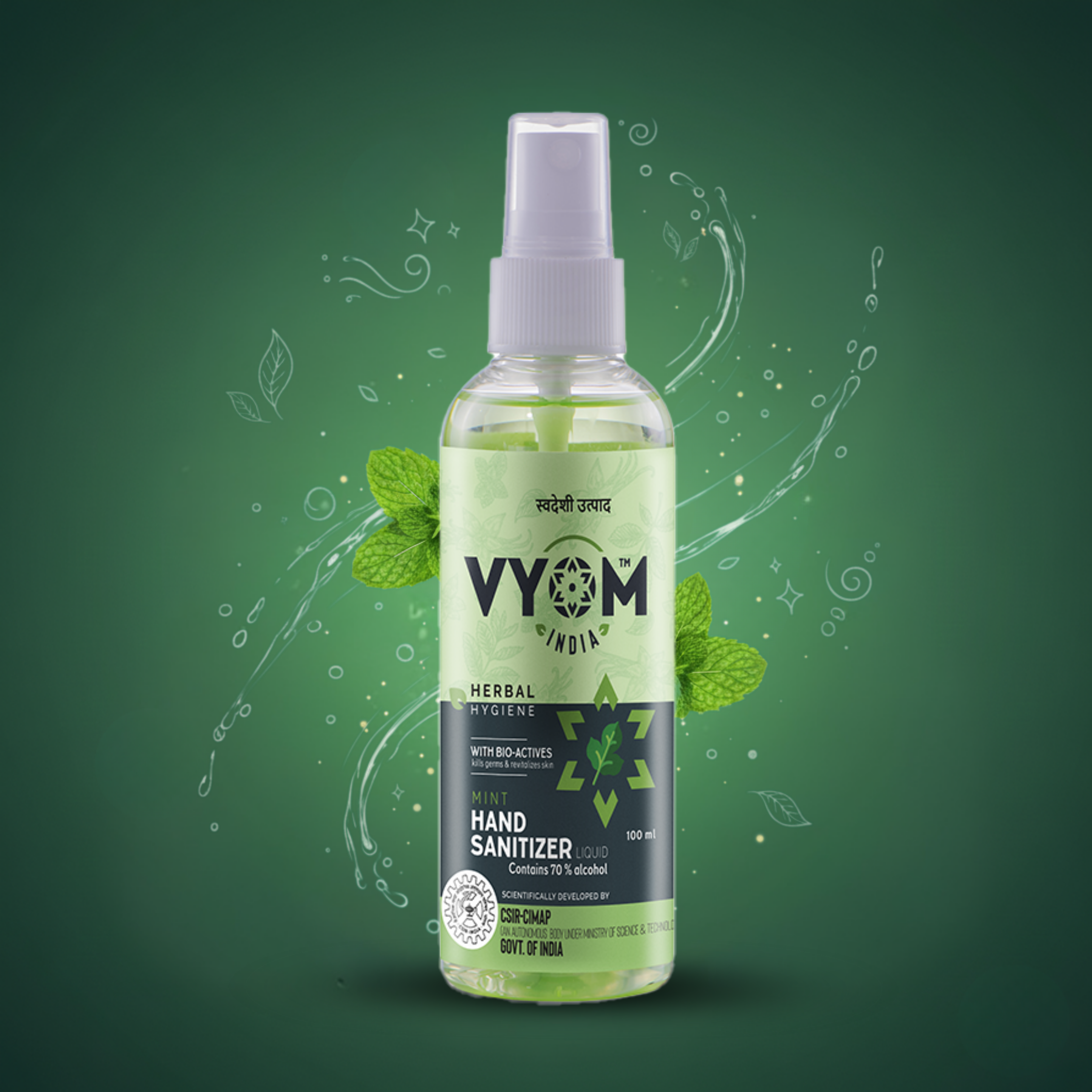 Herbal Hygiene Mint Liquid Sanitizer Spray