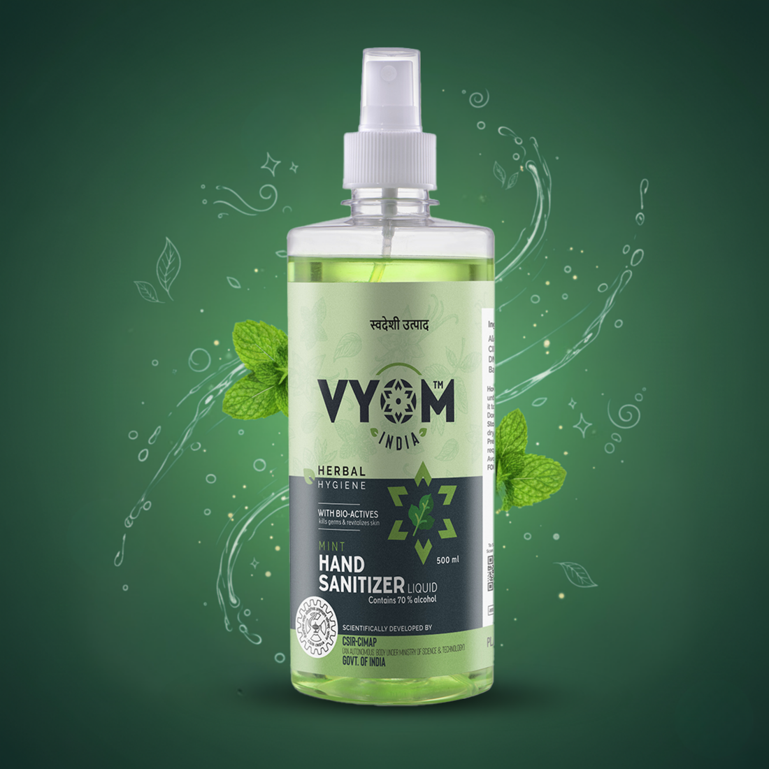 Herbal Hygiene Mint Liquid Sanitizer Spray