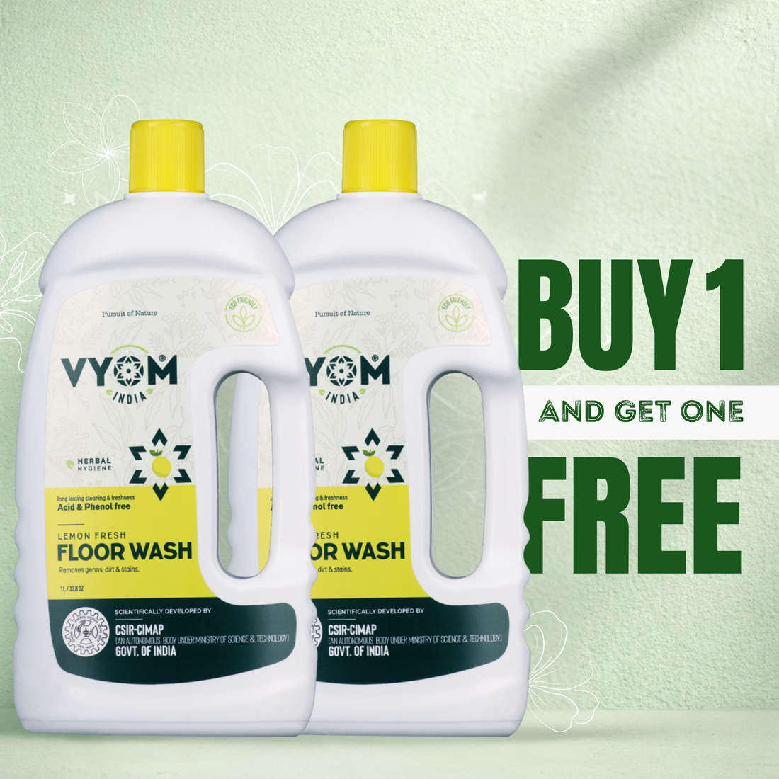 Lemon Floor Wash — Infused with Lemon Grass & Cedarwood Essential Oils