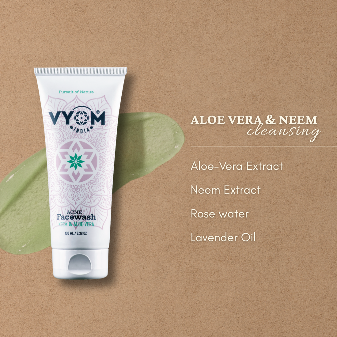 Anti-Acne Face Wash with Neem & Aloe-Vera