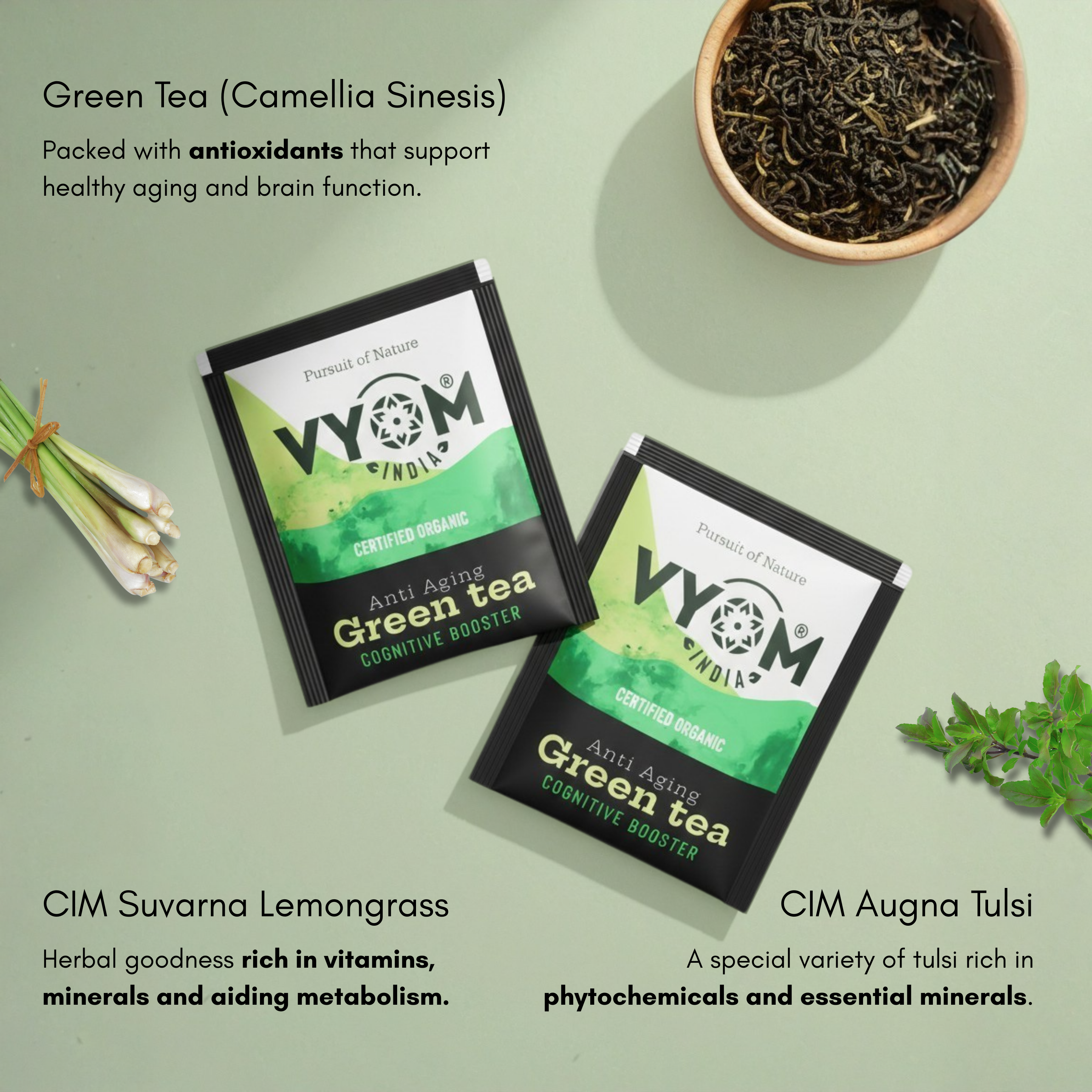 Anti-Aging Green Tea Cognitive Booster