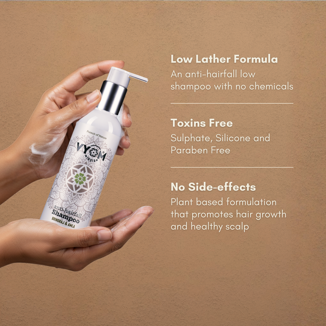 Anti‑Hairfall Bhringraj & Amla Shampoo with Reetha & Shikakai