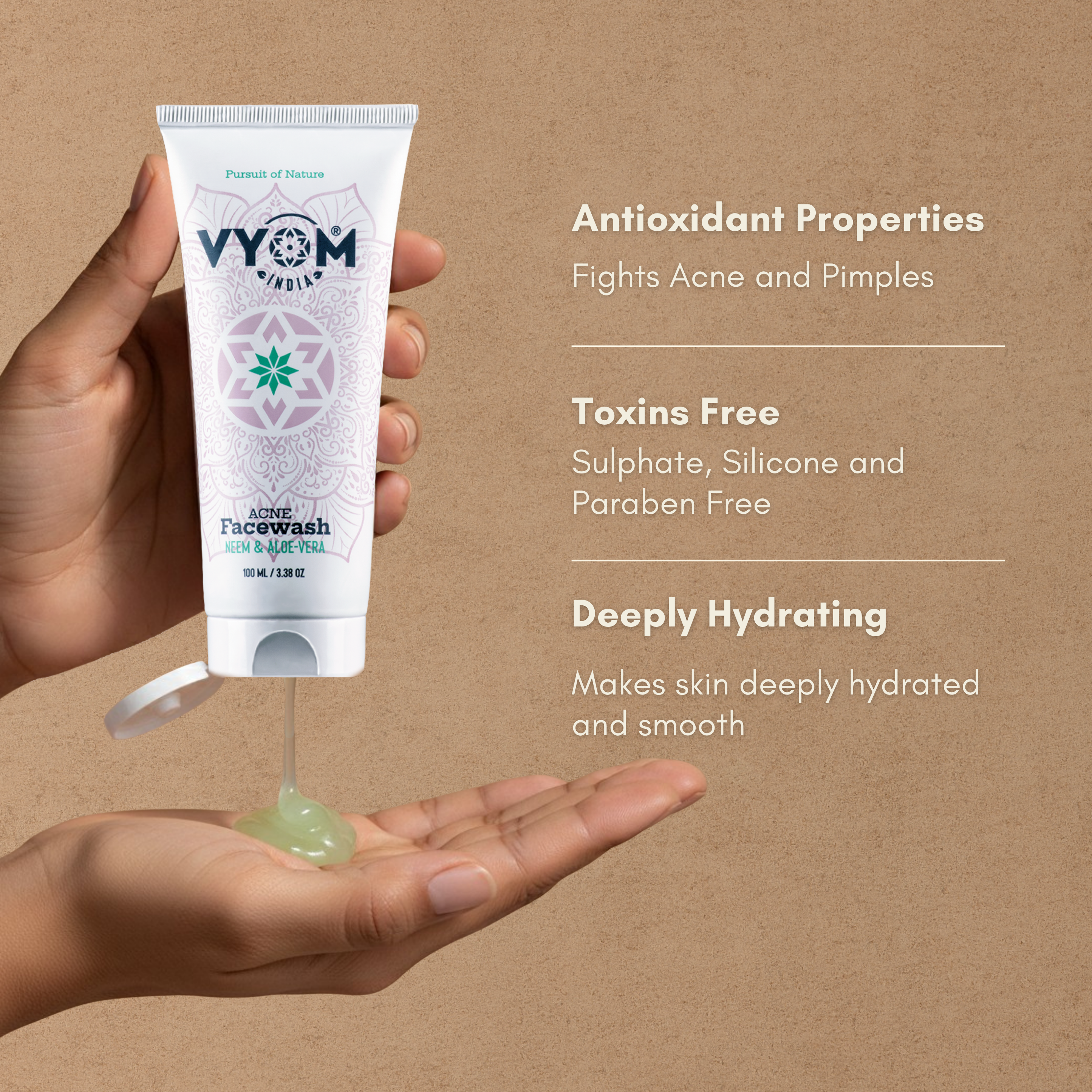 Anti-Acne Face Wash with Neem & Aloe-Vera