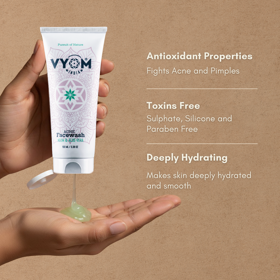 Anti-Acne Face Wash with Neem & Aloe-Vera