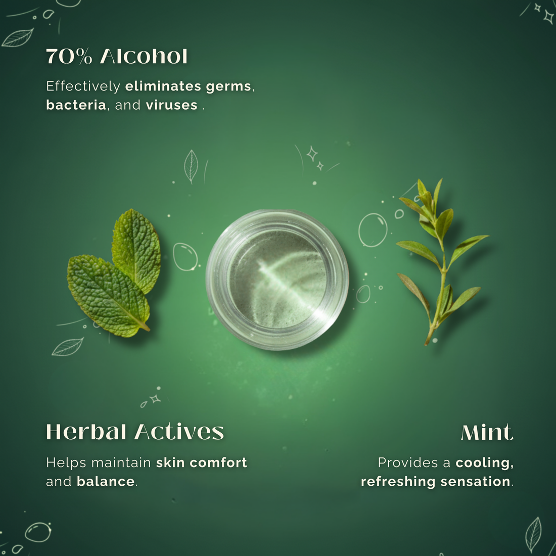 Herbal Hygiene Mint Liquid Sanitizer Spray