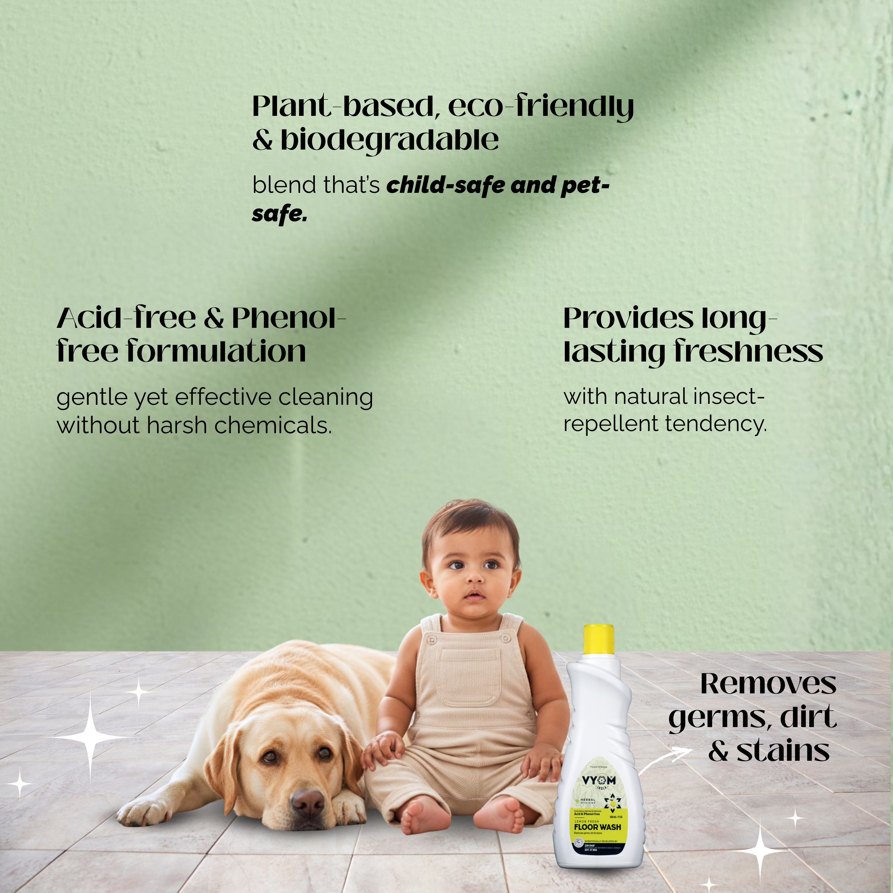 Lemon Floor Wash — Infused with Lemon Grass & Cedarwood Essential Oils