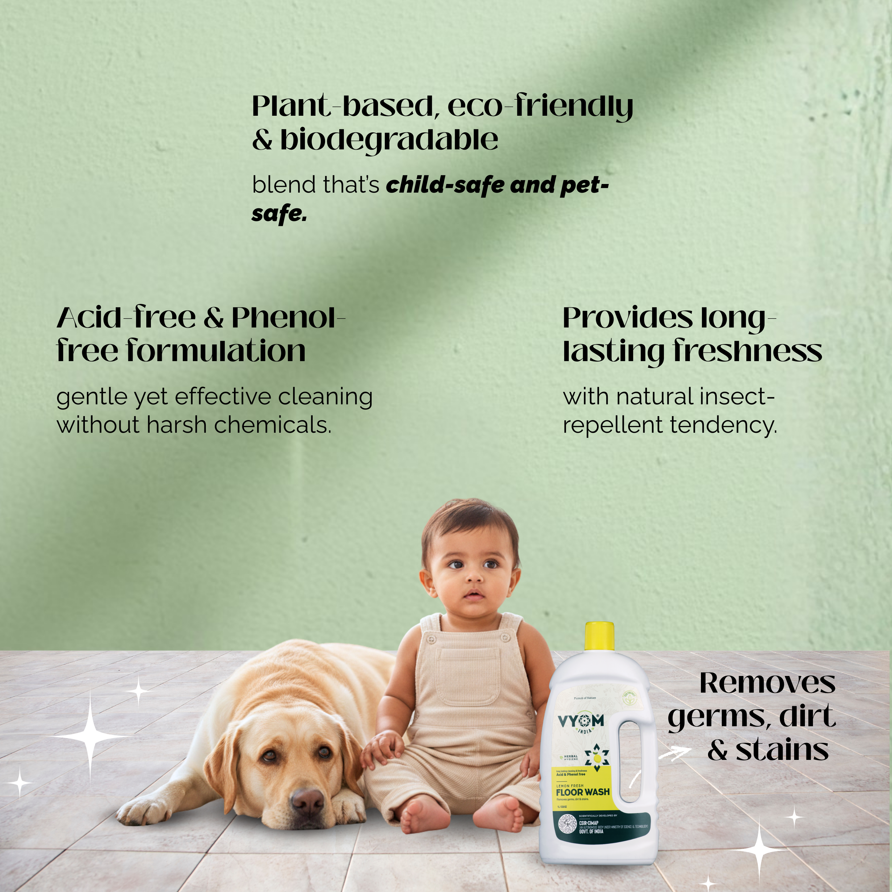 Lemon Floor Wash — Infused with Lemon Grass & Cedarwood Essential Oils